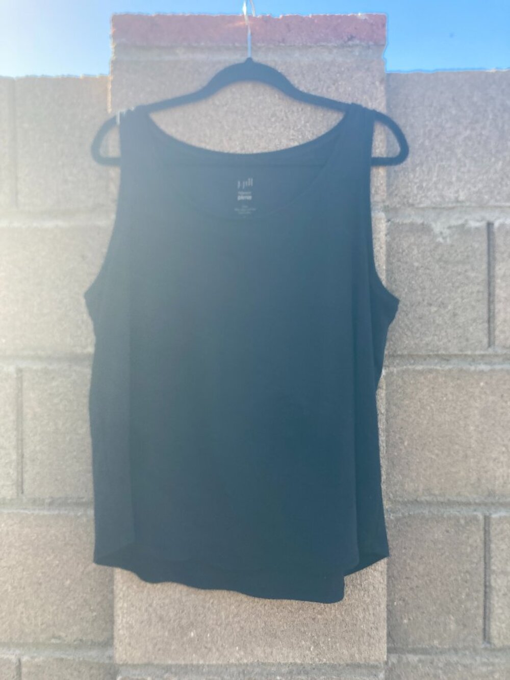 J. Jill Perfect Pima black tank top size XL